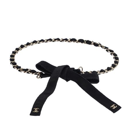 chanel ribbon belt